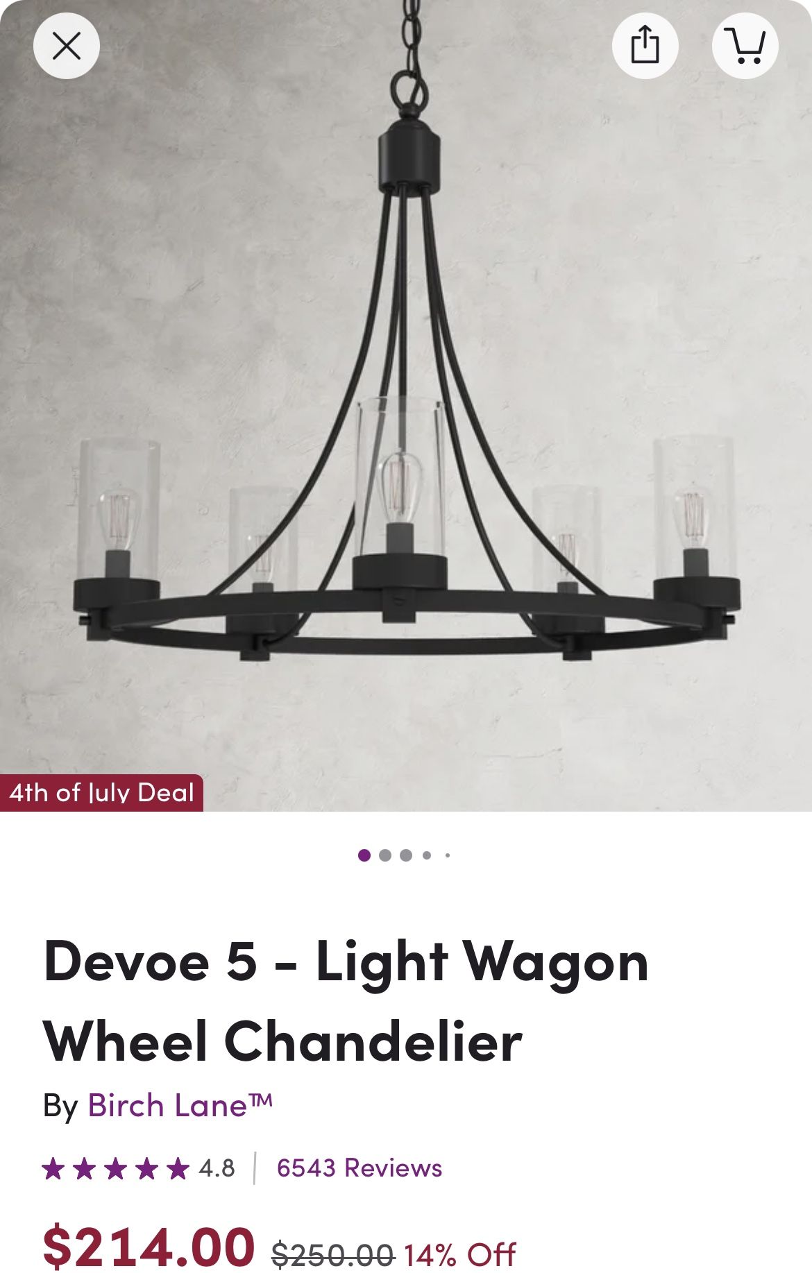 Wayfair chandelier