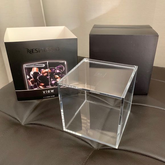 NESPRESSO View Cube Capsule Dispenser Clear Storage Case