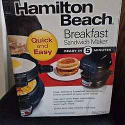 Brand New Hamilton Beach Breakfast Sandwich Maker
