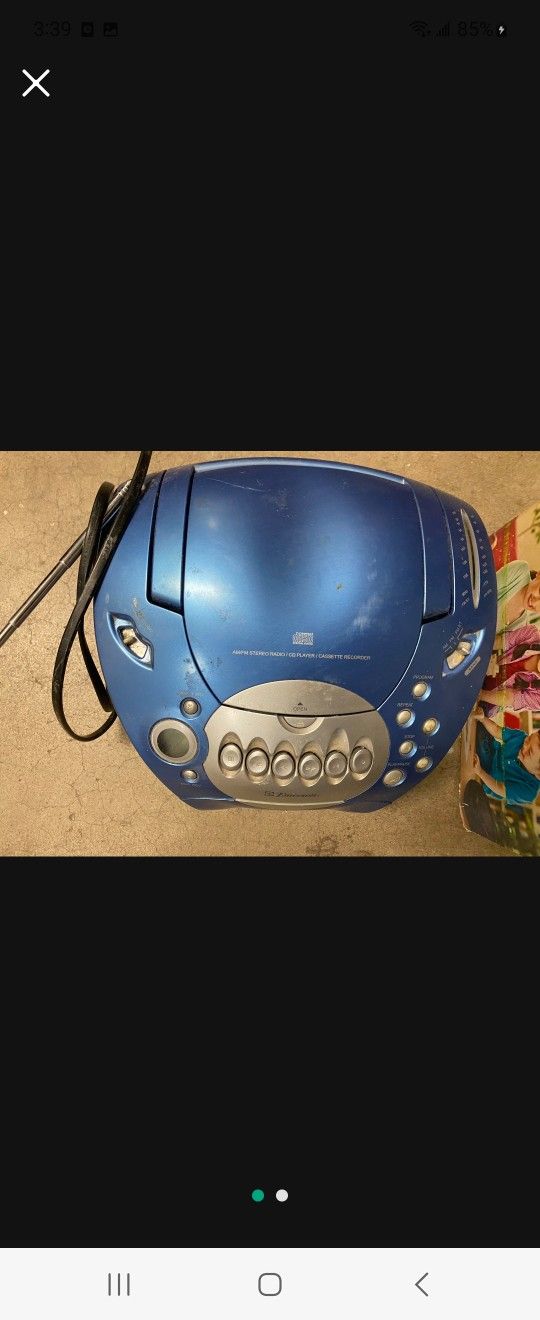 Emerson Euphoria Portable CD Cassette Player AM/FM Stereo Radio Boombox