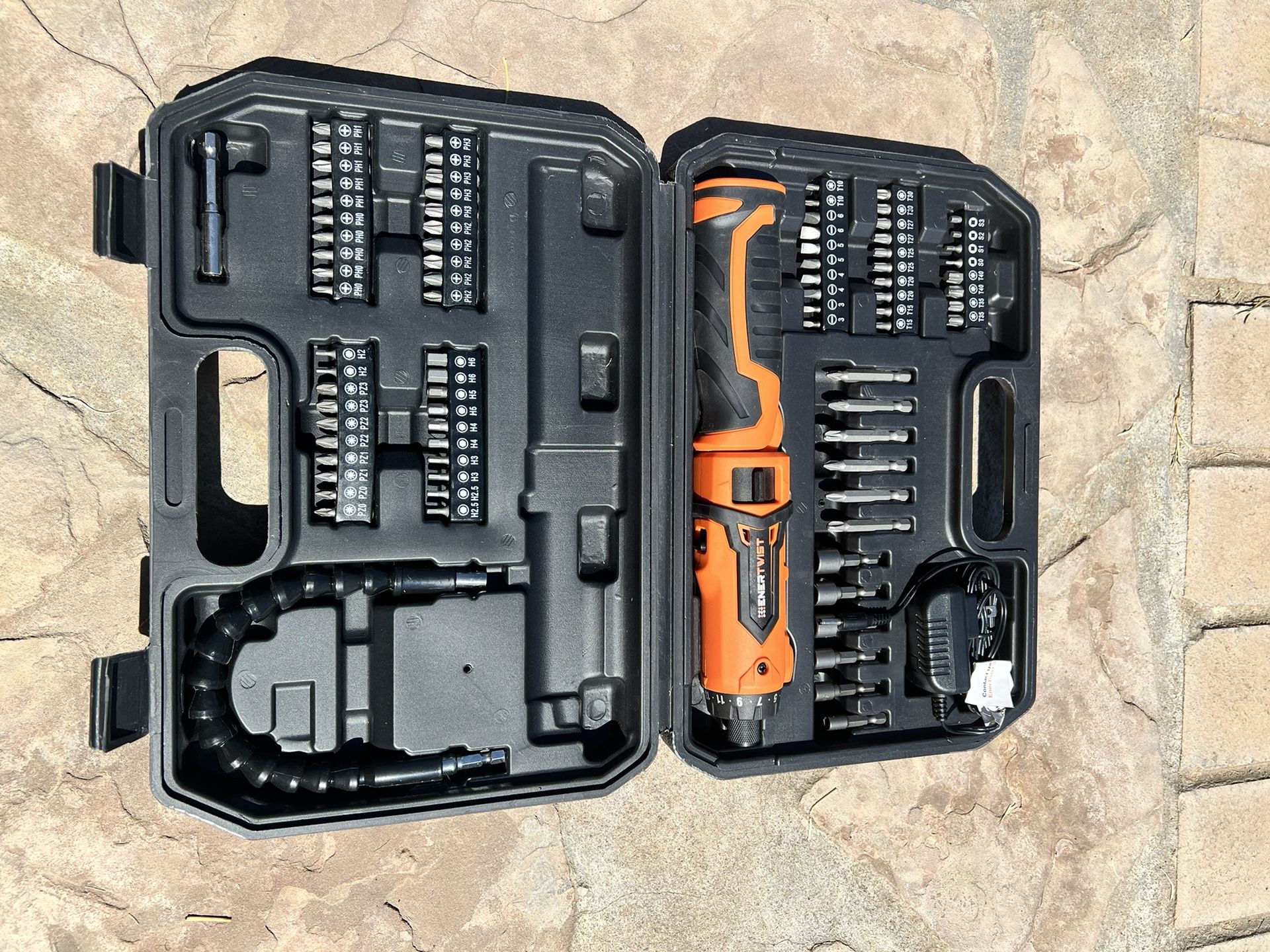 Enertwist Cordless Screwdriver Set New