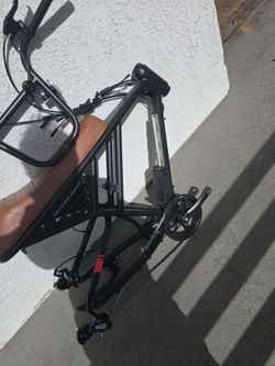 Electric Cargo Bike Black 20.4 fat tire