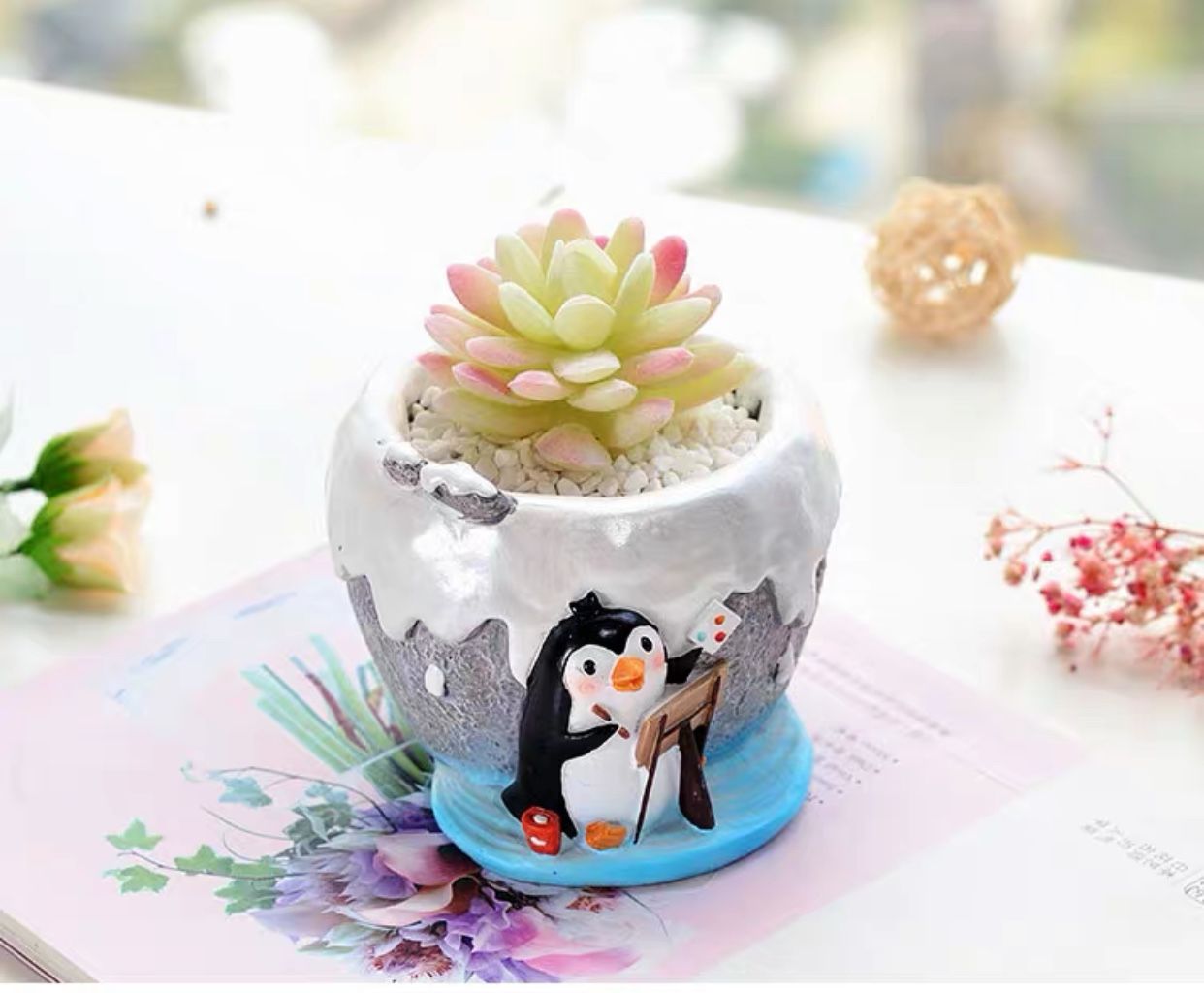 Flower pot, Resin Succulent Pot