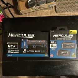 Hercules 12V Brushless 1/4” Right Angle DIE Grinder + 2-Pack Battery Bundle