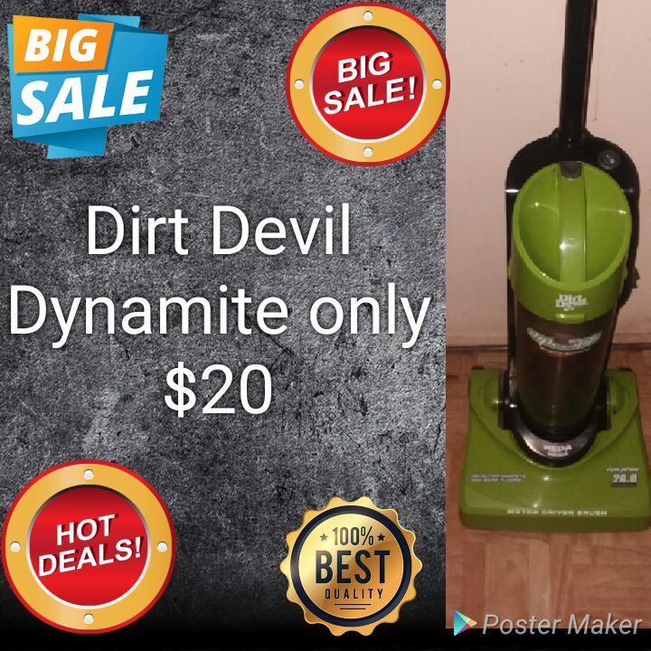 Used Dirt Devil Dynamite compact bagless vacuum