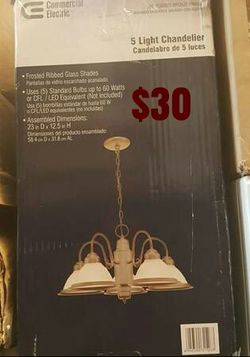 Hampton Bay Halophane 5-Light Oil Rubbed Bronze Chandelier