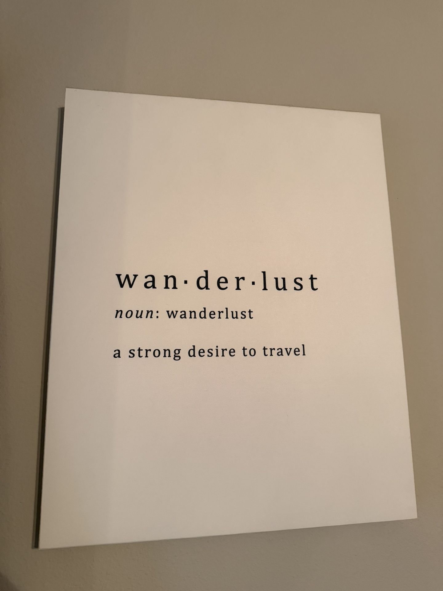 Wanderlust Canvas Wall Decor