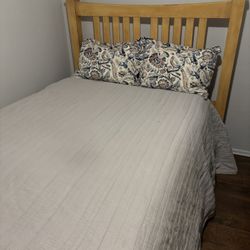 Full Bed Frame With Matters And Box Spring