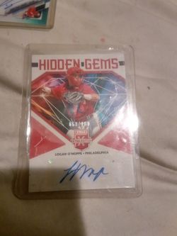 WOW,. LOGAN O'HOPPE PRE-ROOKIE SIGNATURE.   68/100