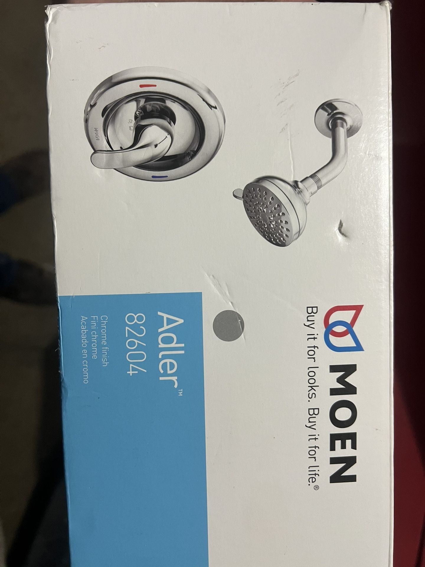 New Moen Shower Head And Handle