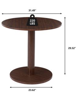 🤩💰🔥💲 New Round Walnut Pedestal Dining Table – Seats 4 – Small Space – Price $150 💛💲🔥💰🤩