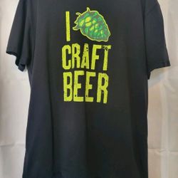 Craft Beer T Shirt XL Black Hops