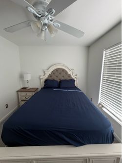Queen size bed and night stand