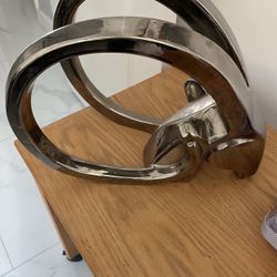 Ram Gazelle Head Ceramic Sculpture Vintage Jaru Pottery 1980 Modern Art Deco