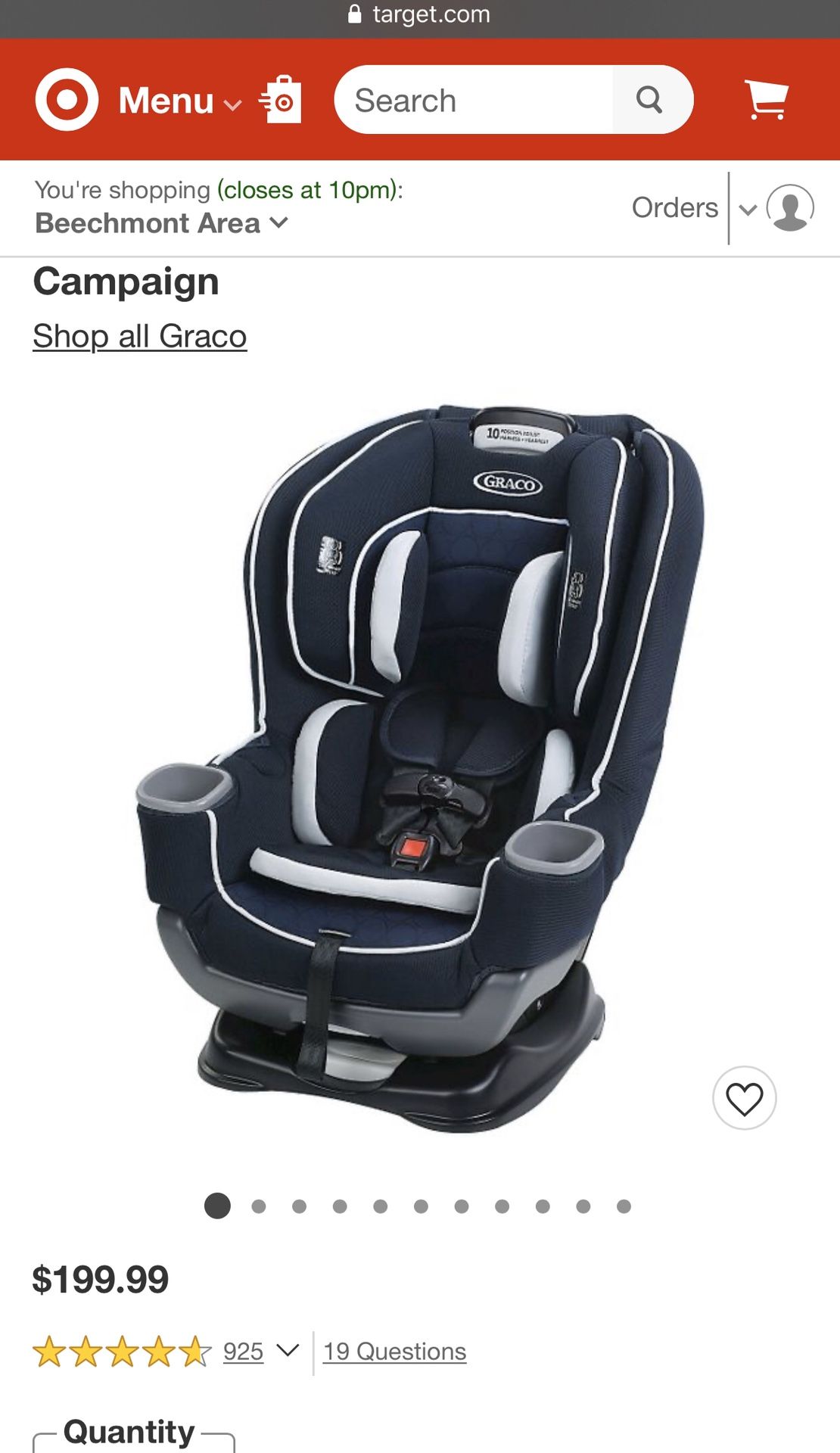 Graco Car seat with base