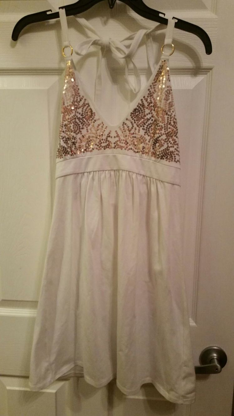 Women's White Halter Top Size SP