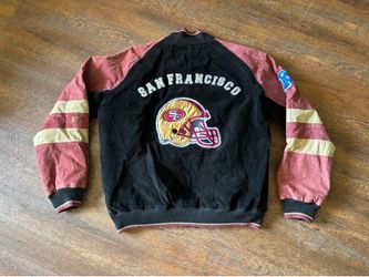 Vintage san francisco forty niners suede varsity letterman jacket
