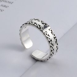 Vintage cross ring 925 sterling silver