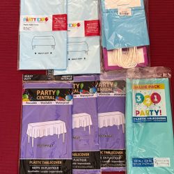 Plastic Table Cloths For Party 