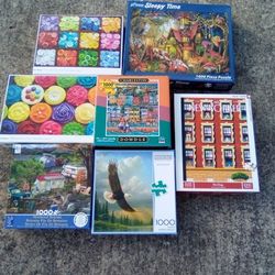 Lot Of 7 Jigsaw Puzzles 11