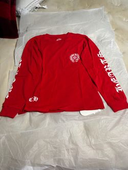 Chrome Hearts Red Long Sleeve Pocket Tee