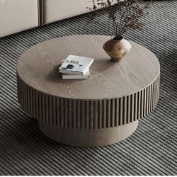 Round Coffee Table with Storage (New)