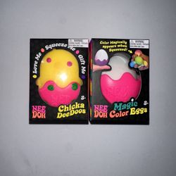 NeeDoh ChickaDeeDoo & Magic Color Egg - 2 pc