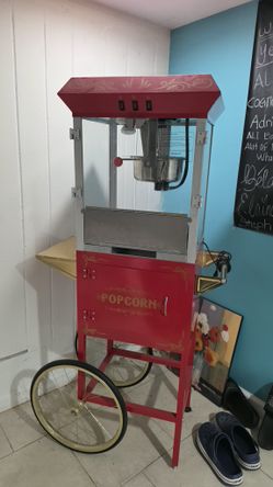 Large commercial popcorn Machine Cart