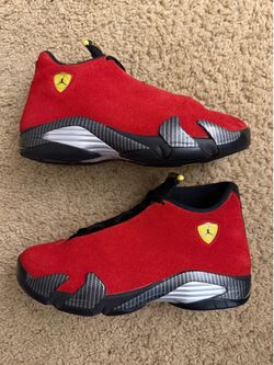 Size 9 (Used condition , no box) - 2025 air jordan 14 retro Ferrari