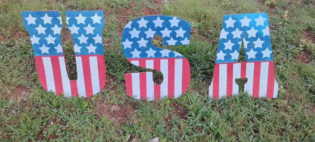 USA METAL YARD SIGN