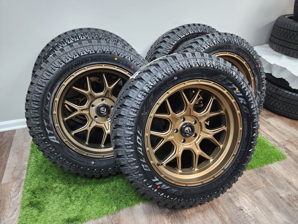 5 Fuel Bronze Wheels With Atturo 33s 5 Lug 5x5