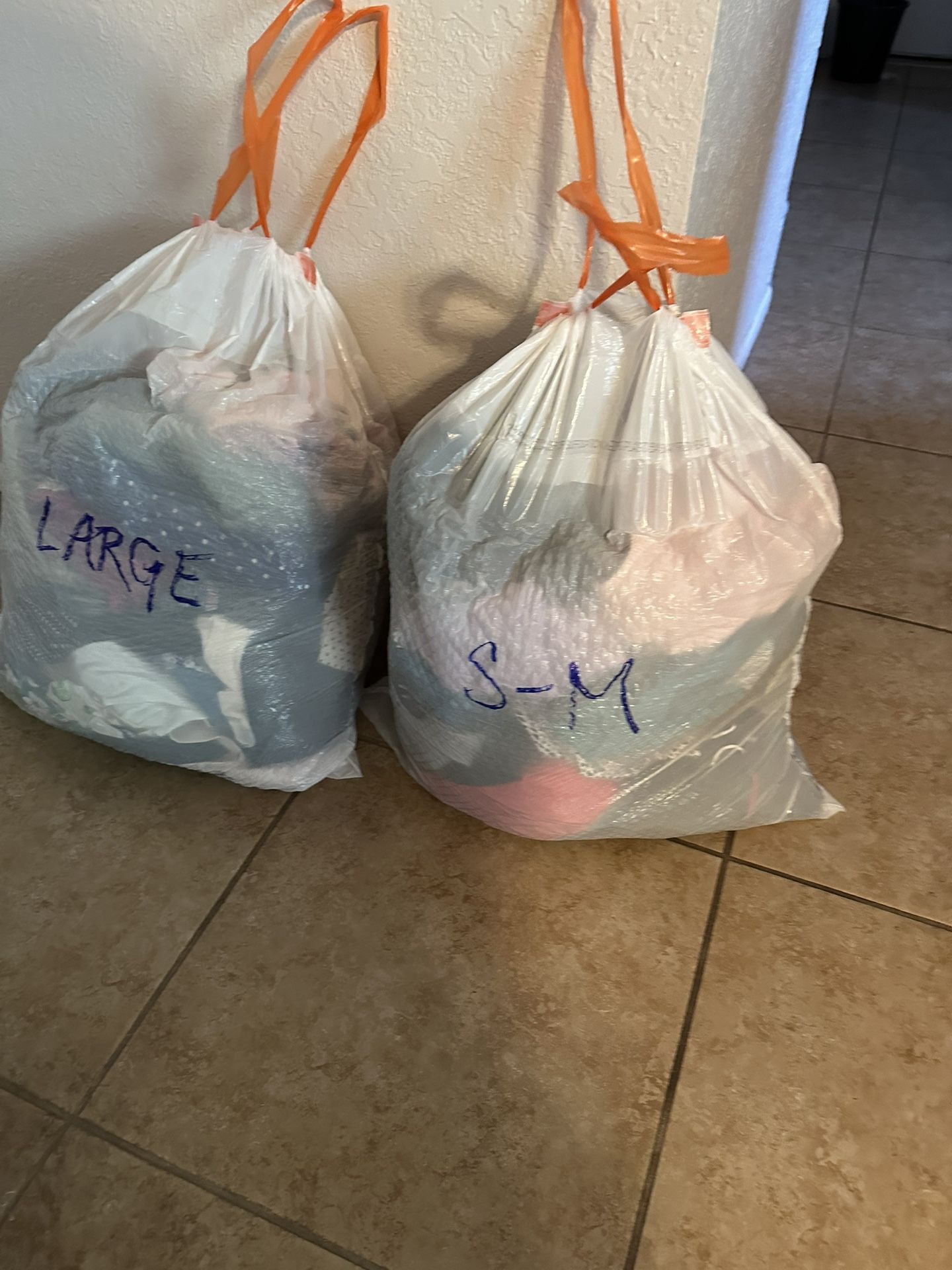 Women’s Clothes 2 Bags Size Small, Mediums, Large 