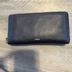 Fossil Blue Woman Wallet