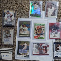 Autographed Baseball Card Lot