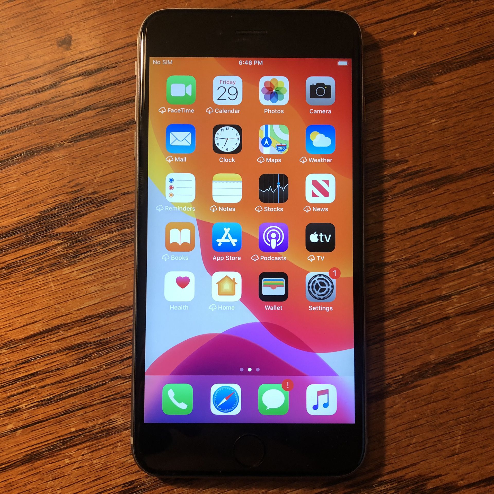 iPhone 6s Plus Carrier Unlocked 128GB Black/Gray iCloud Clear Clean IMEI