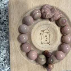 Alashan Agate dragon bracelet