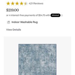 Serenata Slate Blue Rug, Area Rug, Carpet, 5’x7’