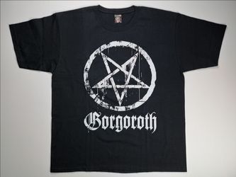 2000's GORGOROTH Demon Night Bootleg T-Shirt XL Inverted Pentagram Black Metal