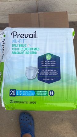 Prevail Nu-fit adult briefs diaper Large