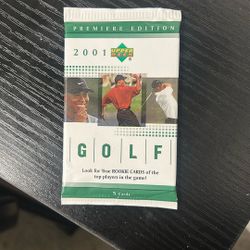 2001 Upper Deck Golf Rookie Card Tiger Woods 