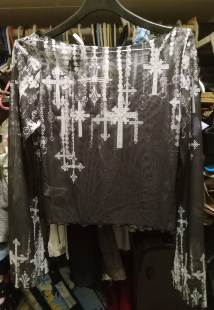 Black Cross Blouse 
