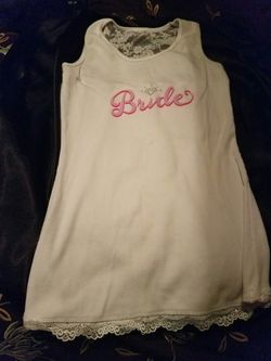Bride tank sz Med