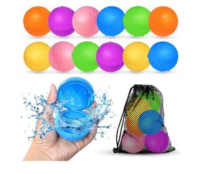 12Pcs Reusable Water Balloons, Pool Beach water Toys (Brand New)