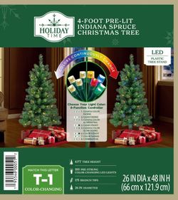 New 4 Foot Pre-Lit Christmas Tree