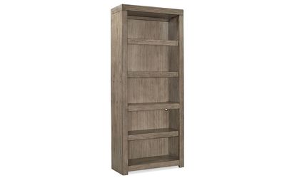 Modern Loft Open Bookcase Greystone
