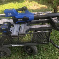 Kobalt 80v New 630 Hand Blower With charger And Battery 