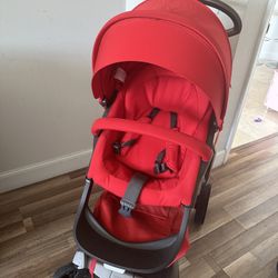 Like new baby Stokke Stoller red