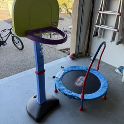 Little Yikes: Basketball Hoop And Trampoline