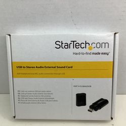 Startech USB to Stereo Audio External Sound Card *NEW*