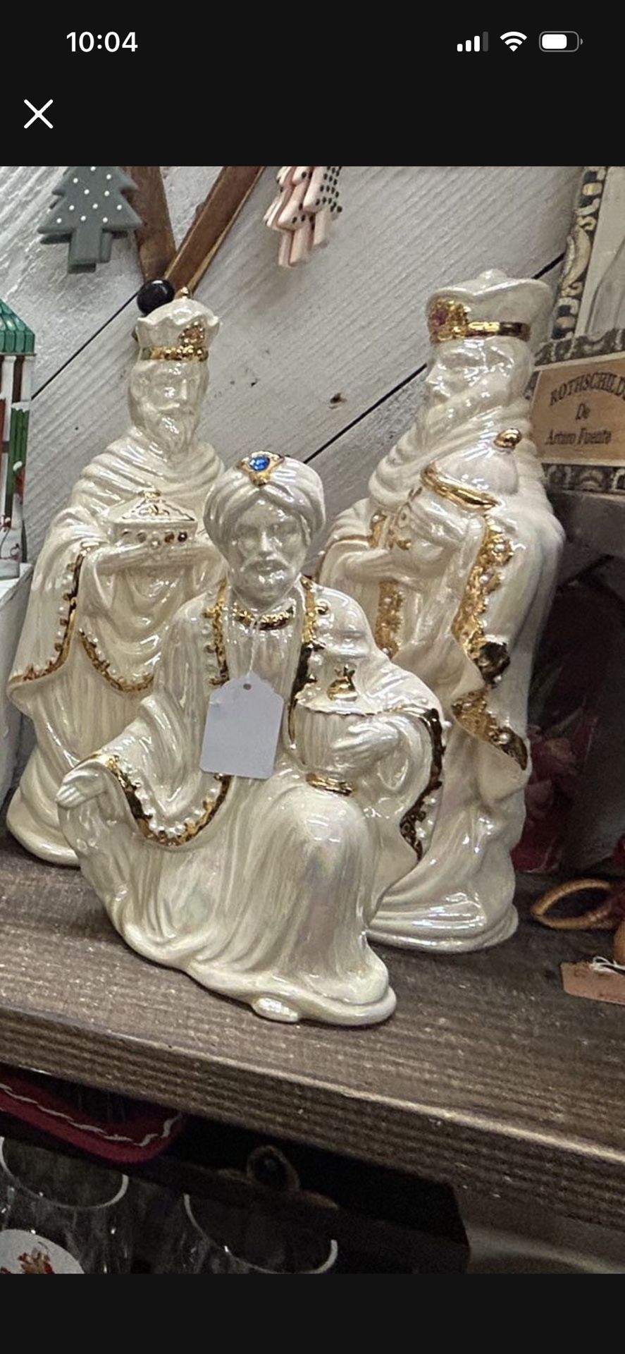 Beautiful Vintage Set of The Three Wisemen Figurines
